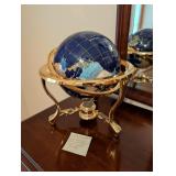 Inlaid Semi-Precious Gemstones Globe