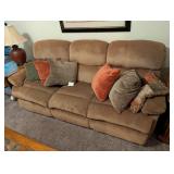 3 Seat Reclining Sofa w/ Pillows