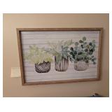 Decorative House Plant Wood Wall Art