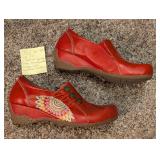 L'Artist Spring Step Handpainted Wedge Heel