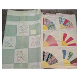 VTG Quilts (D) Birds & Fans