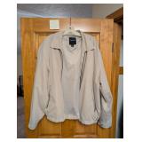 Men's Sz XL London Fog Beige Wind Breaker Jacket