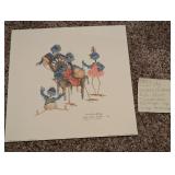 VTG Signed Numbered Art Print