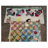 VTG Quilts (A) Flower Baskets & Patchwork