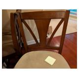 3 upholstered wood swivel bar stools