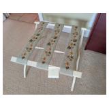 Vintage folding wooden luggage rack