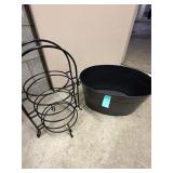 Plate Stand and Metal Tin