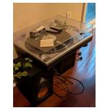 Audio-Technica  turntable w/ Klipsch speakers