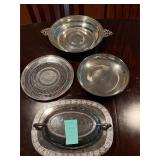 Set of 4 English Silver Rogers Wilcox