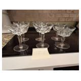 Mixed vintage Crystal champagne/sherbet glasses
