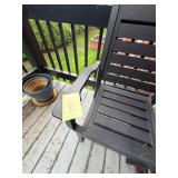 Patio Char, Flowerpots, Hanging Decor
