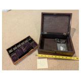 Vintage/antique jewelry box with contents