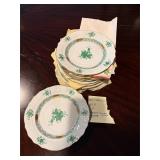Set of 10 Herend Hungary Plates Chinese