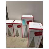 Set of four Lenox Christmas Trees