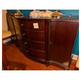 Bernhardt furniture company dark wood buffet
