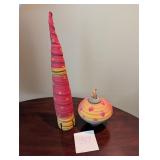 Jim Kemp pottery, lidded vases