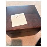 Vintage Recipe Wooden Box with Recipes