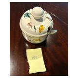 Villeroy Boch Anno Yellow Florals & Bees Honey Jar