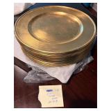 Gold Charger Plates Set of 18