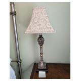 Ornate damask resin table lamp (a)