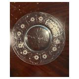 Set of 6 Clear Glass Plates