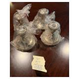 Set of 4 Sterling Silver Weighted Candlesticks