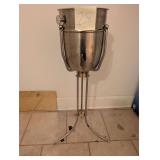 Stainless steel champagne ice bucket stand
