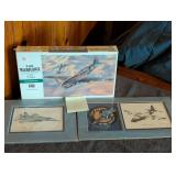 P-40E warhawk fighter plane model & Prints