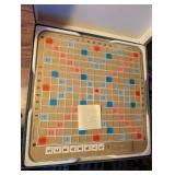 Vintage Scrabble deluxe edition crossword game
