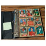 Binder of Topps baseball cards