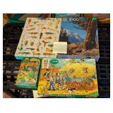 Vintage jigsaw puzzles, Milton Bradley, Springbok