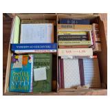 Vintage books, antiques, cleaning, law, etc