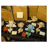 Capodimonte Italian porcelain rose