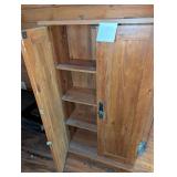 Low profile wooden cabinet,