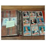 Binder of Topps Cincinnati reds baseball cards
