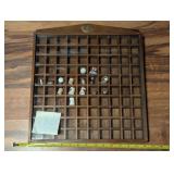VTG/ATQ wooden thimble holder with thimbles