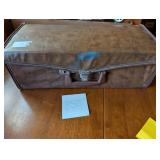 VTG eight-track tapes with leather carrying case