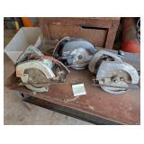 Lot of circular saws