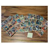 Stack of Topps baseball cards sleeve pages