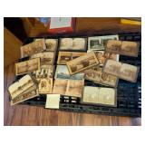 Antique stereoview photo cards