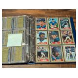 Binder of Donruss/Topps Cubs baseball cards