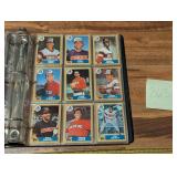 Binder of Topps baseball cards