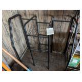 Golf bag caddy/shelf, 39 in w x 39 in h x 19 in d