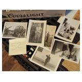 VTG military photographs and newspaper clippings