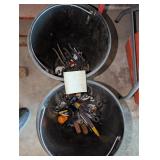 Two buckets of misc tools