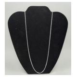 Sterling Silver Box Chain Necklace 9.2 grams