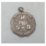 1907 Sterling Silver Maryland DC Athletic Metal19g