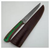 Chef Carving Knife Damascus Steel Blade & Sheath