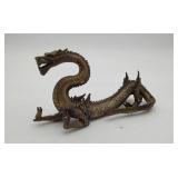 Asian Cast Metal Dragon Statue