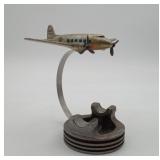 VINTAGE USAF Model Plane Smoking Ashtray Cast Allm